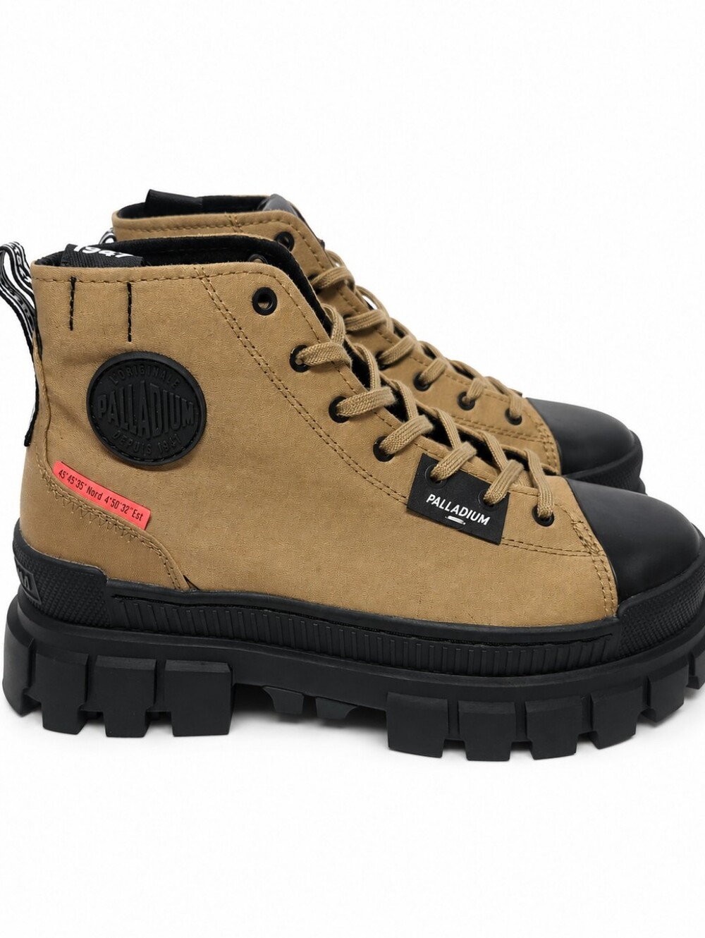 Palladium Revolt HI TX Olive Platform Boots Women’s Size 8 New In Box